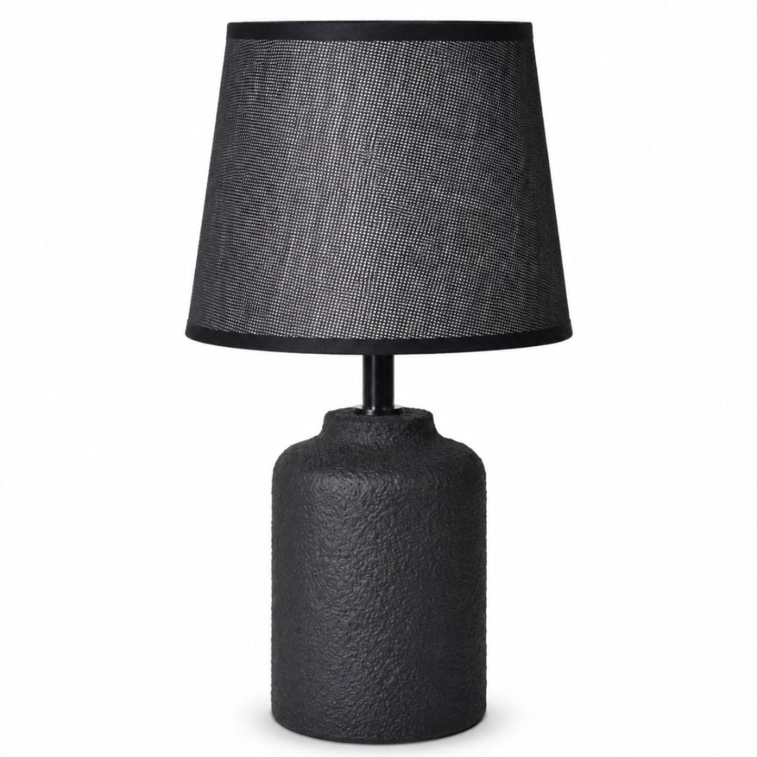 Lámpara de cerámica negra 33cm.