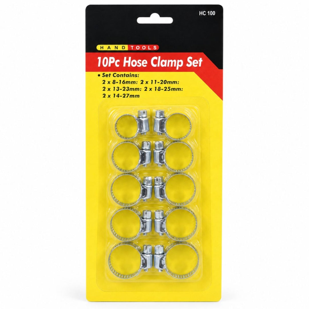 Set de abrazaderas metálicas para mangueras 10pcs