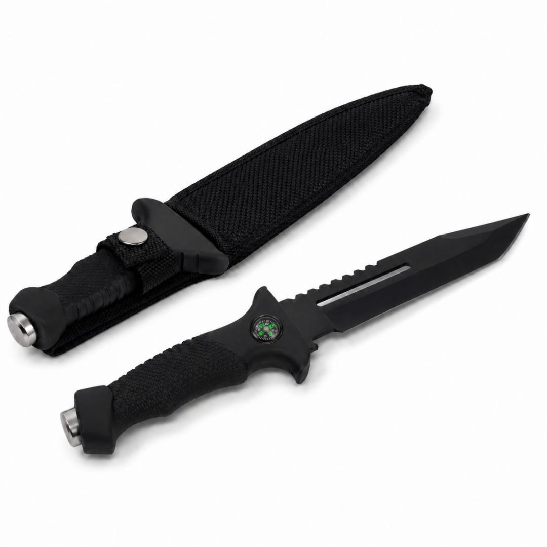 Cuchillo de caza con brújula 31cm