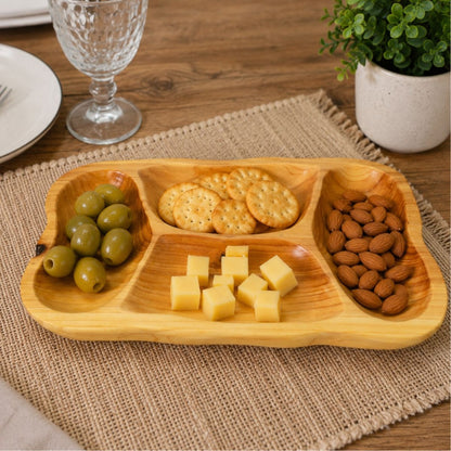 Bandeja de madera para picadas 40x28x4cm