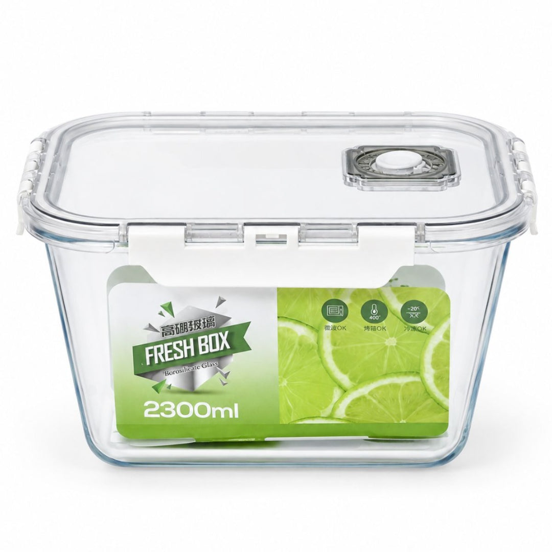 Recipiente hermético de vidrio 2300ml