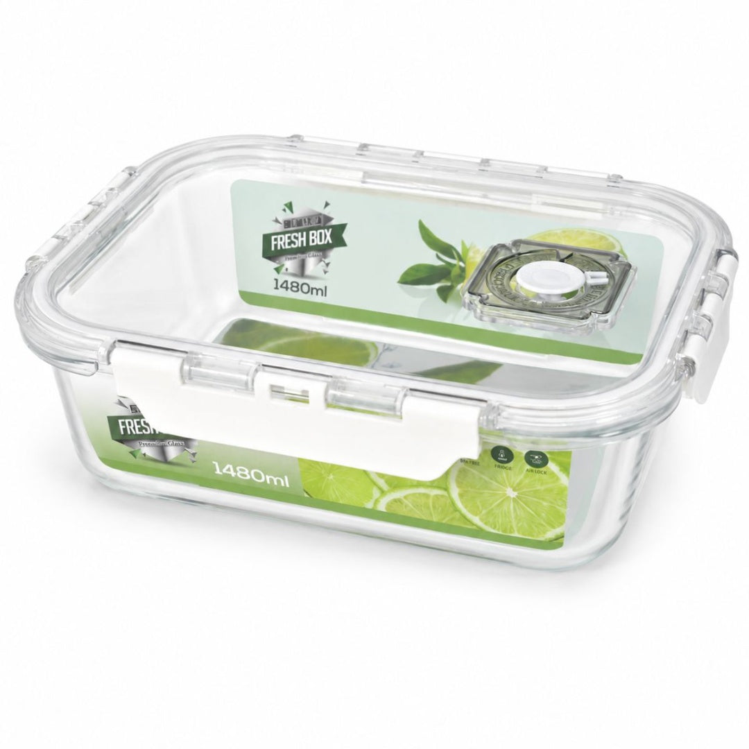 Recipiente hermético de vidrio 1480ml