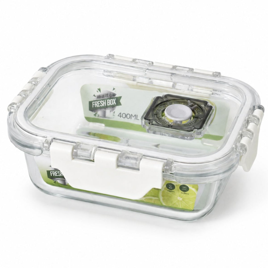 Recipiente hermético de vidrio 400ml