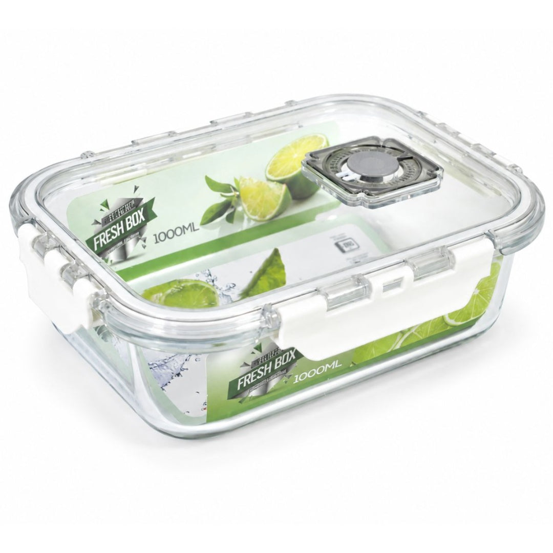 Recipiente hermético de vidrio 1000ml