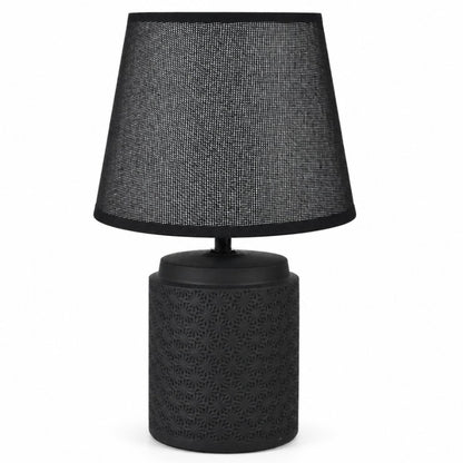 Lámpara de cerámica negra 33cm.