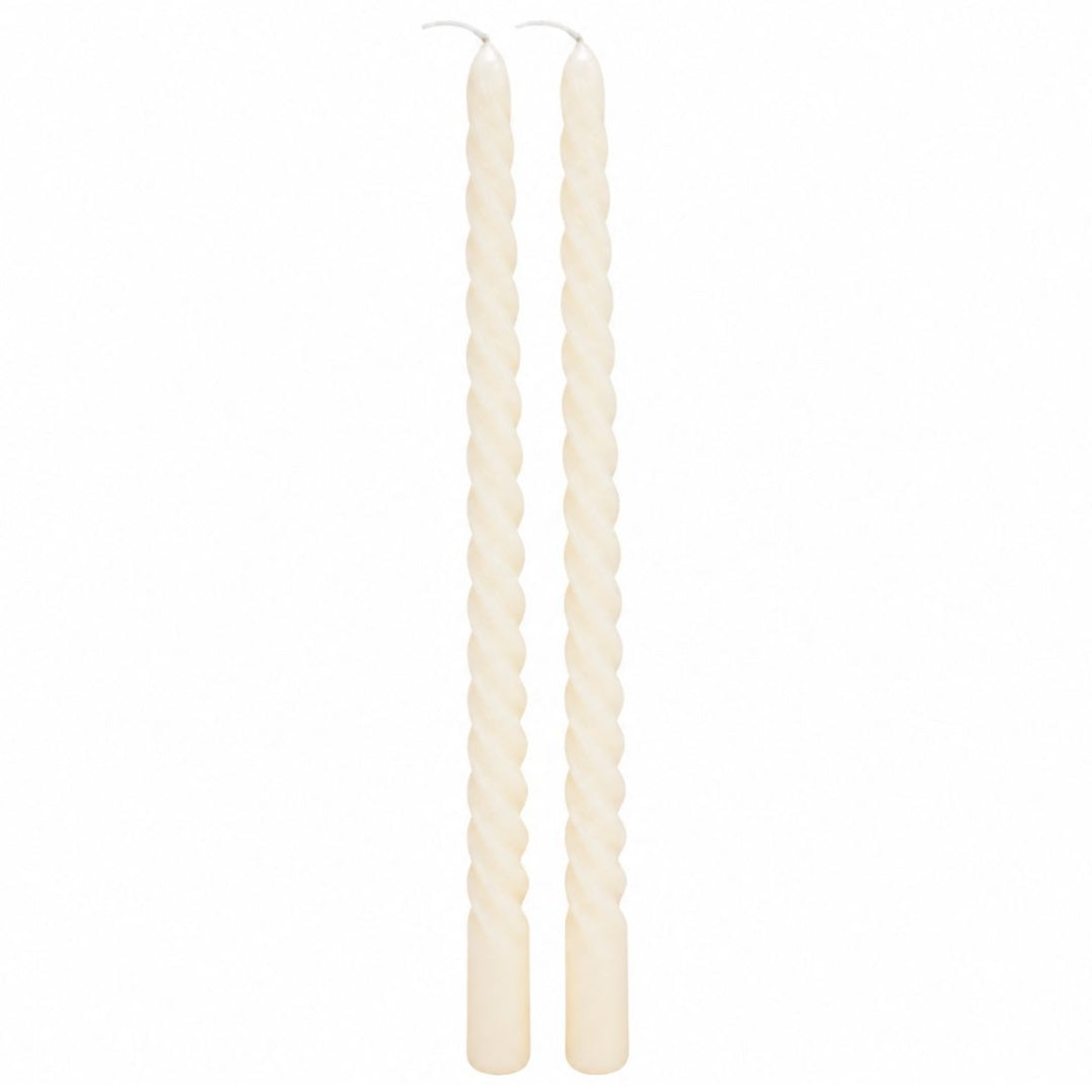 Velas torneadas x2 unidades 25cm