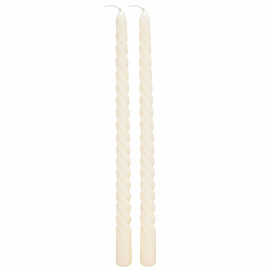 Velas torneadas x2 unidades 25cm