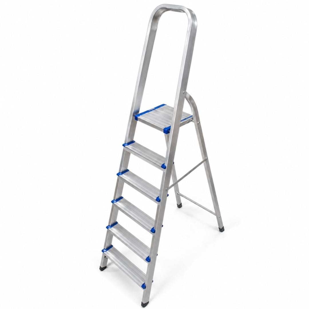 Escalera de 6 escalones de aluminio plegable Vigore