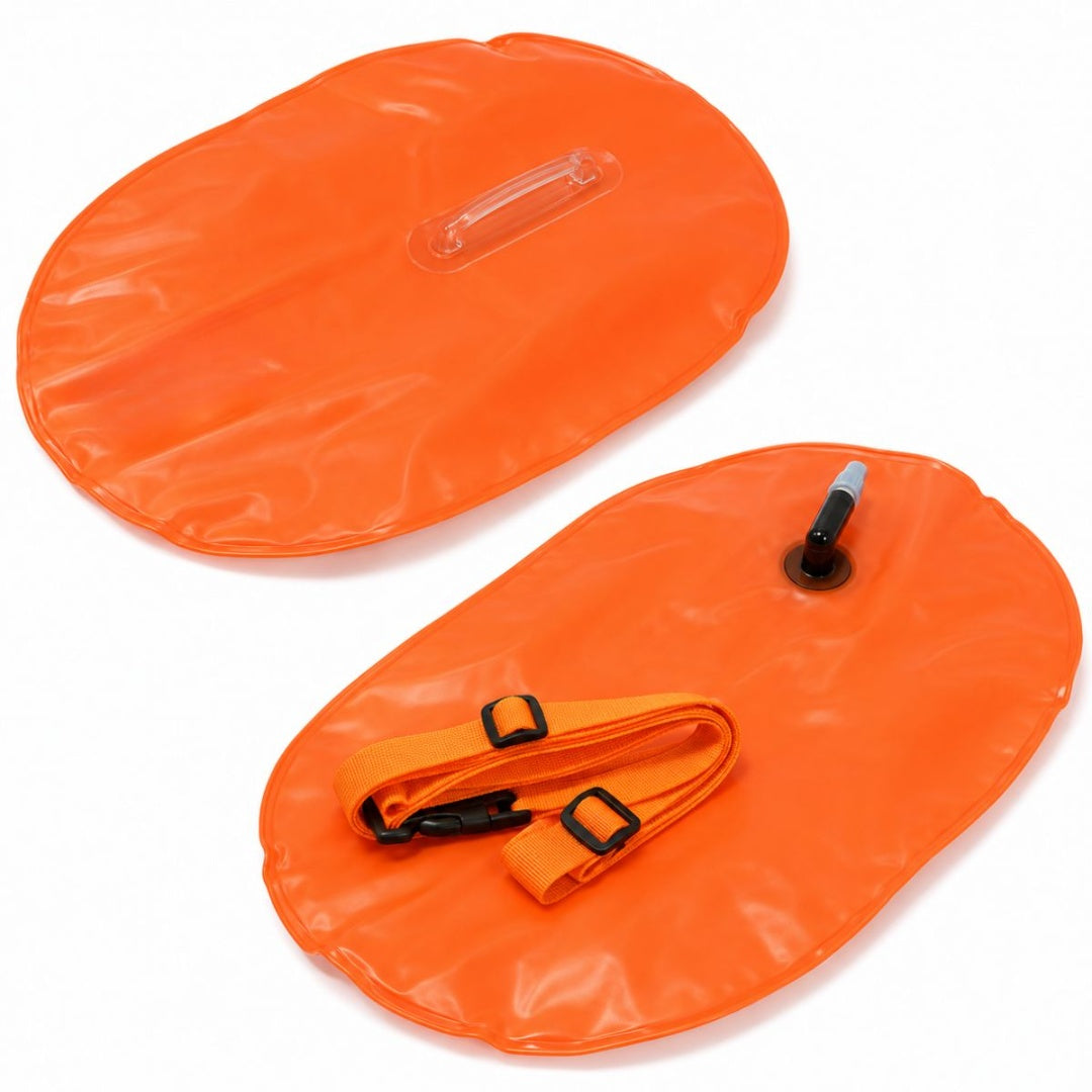 Boya inflable para natación naranja 47x30cm