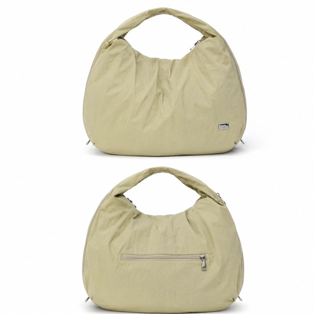Bolso beige extensible 52x37cm.