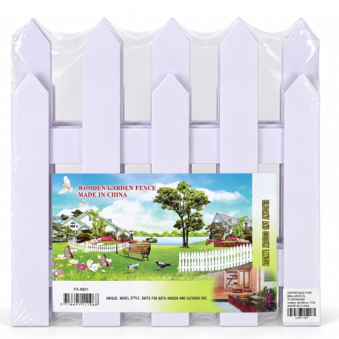 Cercos decorativos de madera set x2 unidades