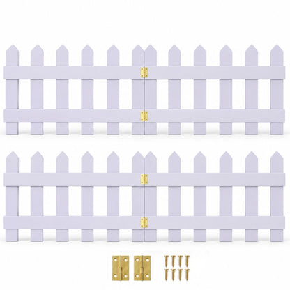 Cercos decorativos de madera set x2 unidades
