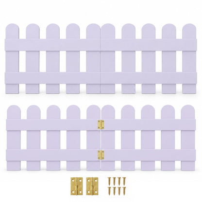 Cercos decorativos de madera set x2 unidades