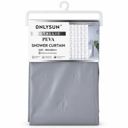Cortina de PEVA para ducha 180x180cm. Gris