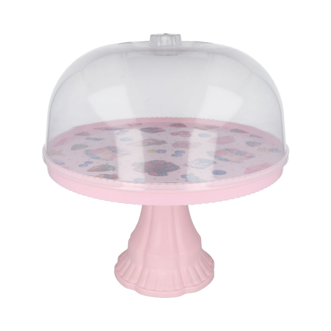 Soporte para tortas y postres con tapa 34 x 32 cm