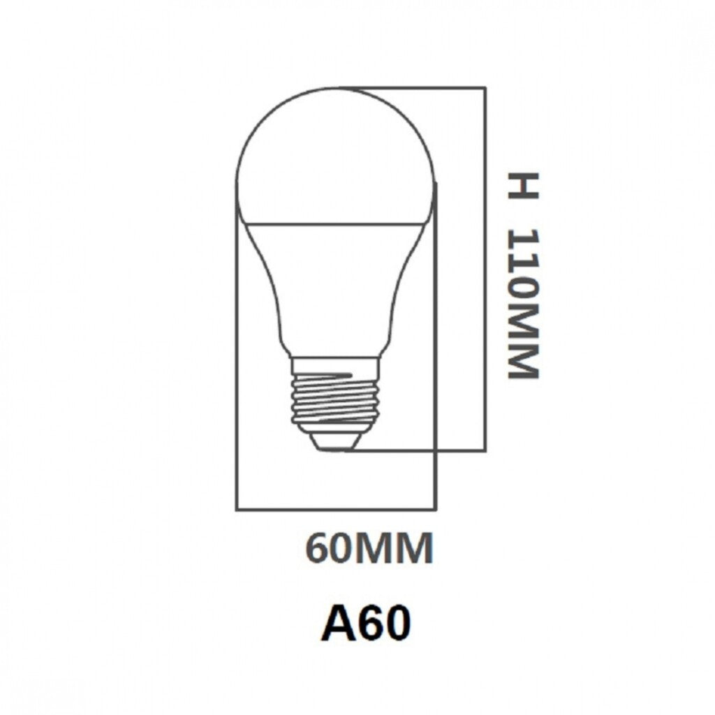Pack x10 pcs - Lámpara led 12 VOLT E27-10W Luz Fría