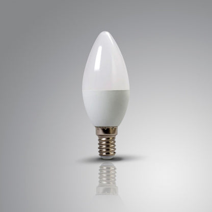 Pack x10 pcs Lampara LED Vela, E14 6W