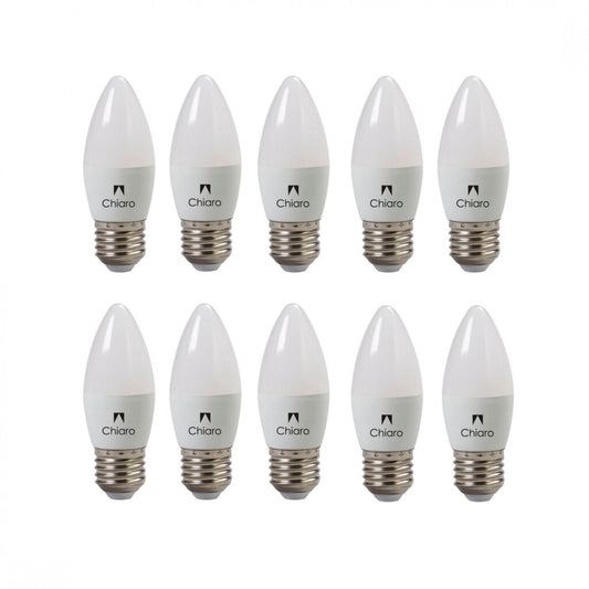 Pack x10 pcs Lampara LED Vela, E27 6W