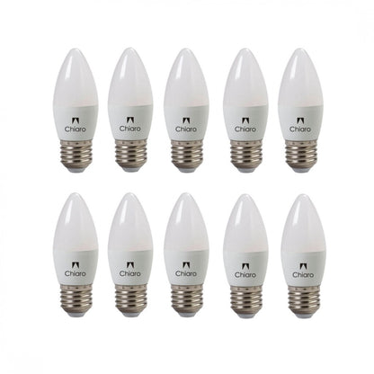 Pack x10 pcs Lampara LED Vela, E27 6W