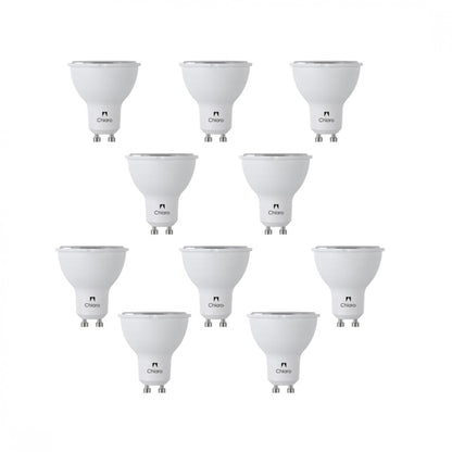 Pack x10 pcs Lamparas LED tipo dicroica GU10 7W