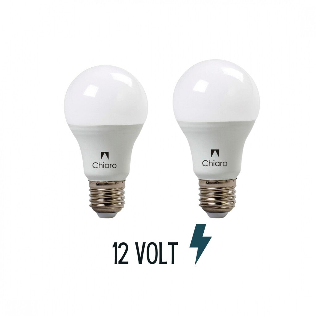 Pack x2 pcs - Lámpara led 12 VOLT E27-10W Luz Fría