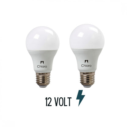 Pack x2 pcs - Lámpara led 12 VOLT E27-10W Luz Fría