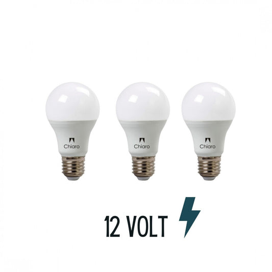 Pack x3 pcs - Lámpara led 12 VOLT E27-10W Luz Fría