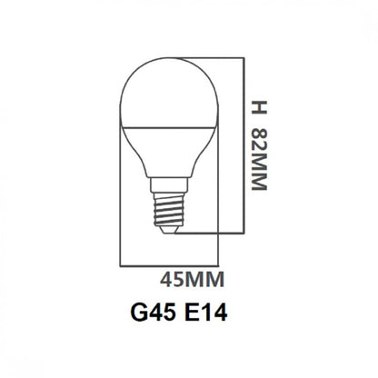 Pack x3 pcs - Lampara LED Gota, E14 6W