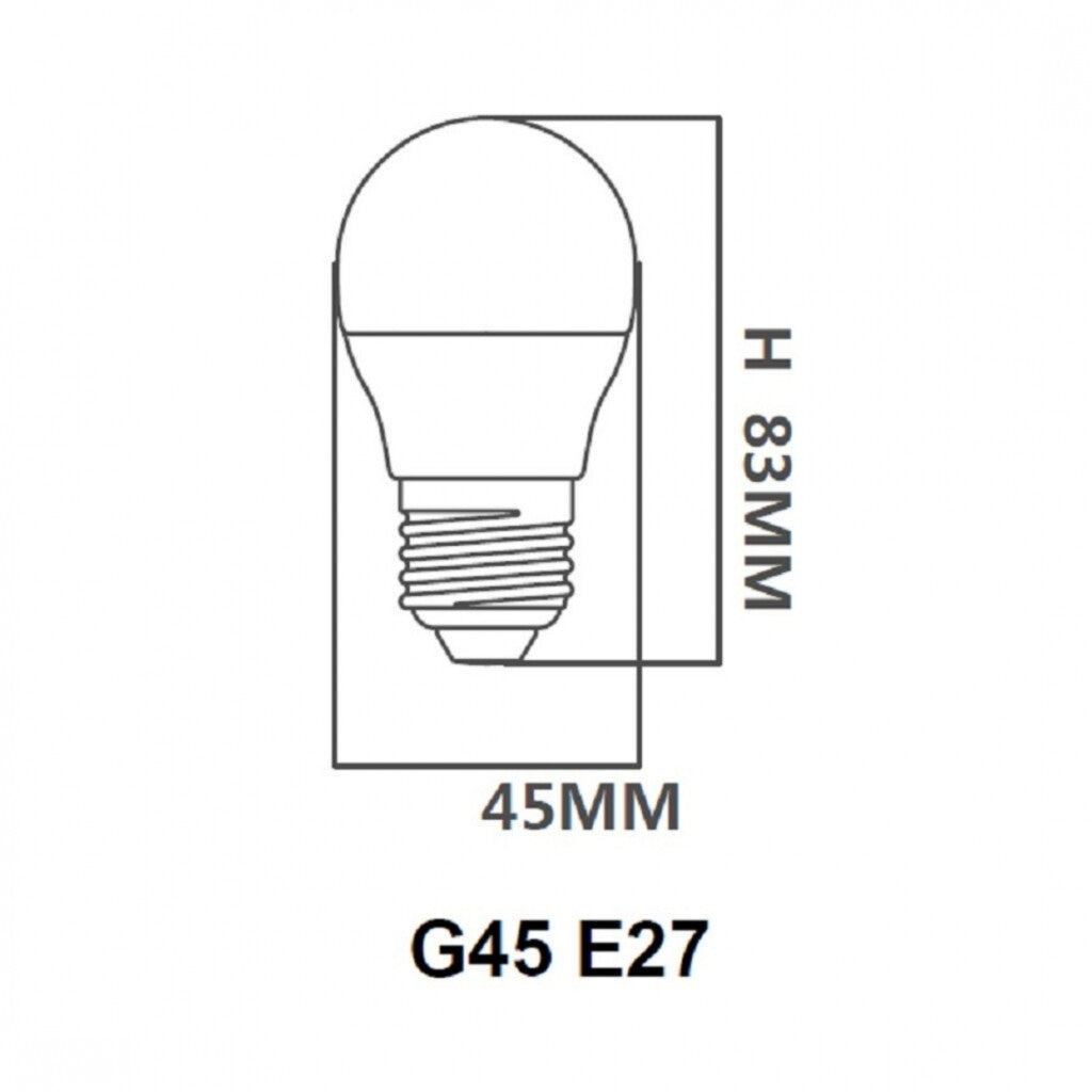 Pack x3 pcs - Lampara LED Gota, E27 6W