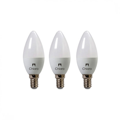 Pack x3 pcs Lampara LED Vela, E14 6W