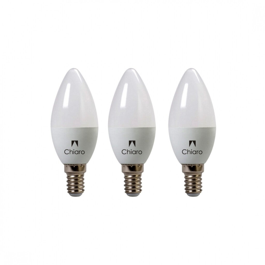 Pack x3 pcs Lampara LED Vela, E14 6W