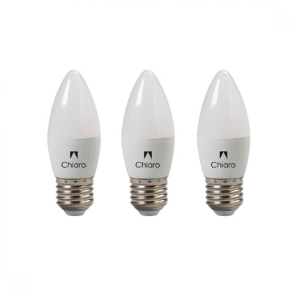 Pack x3 pcs Lampara LED Vela, E27 6W