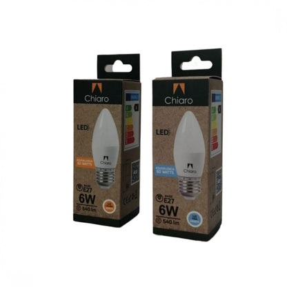 Pack x3 pcs Lampara LED Vela, E27 6W