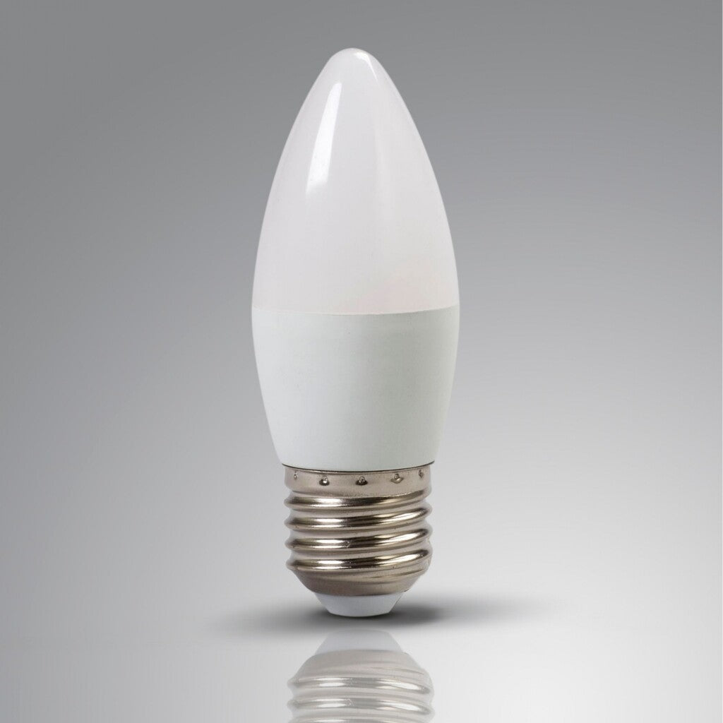 Pack x3 pcs Lampara LED Vela, E27 6W