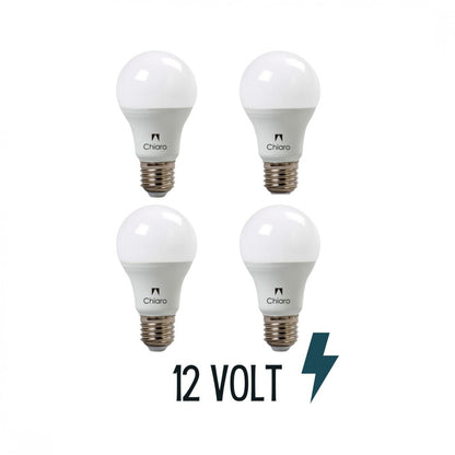 Pack x4 pcs - Lámpara led 12 VOLT E27-10W Luz Fría