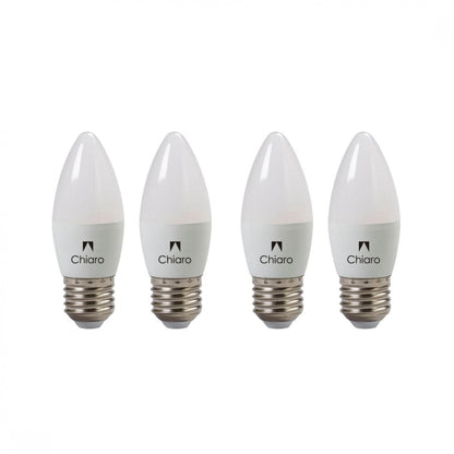 Pack x4 pcs Lampara LED Vela, E27 6W