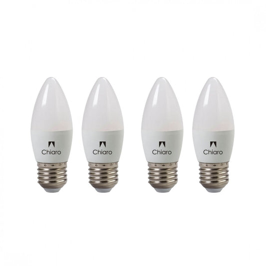Pack x4 pcs Lampara LED Vela, E27 6W