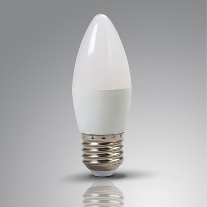 Pack x4 pcs Lampara LED Vela, E27 6W