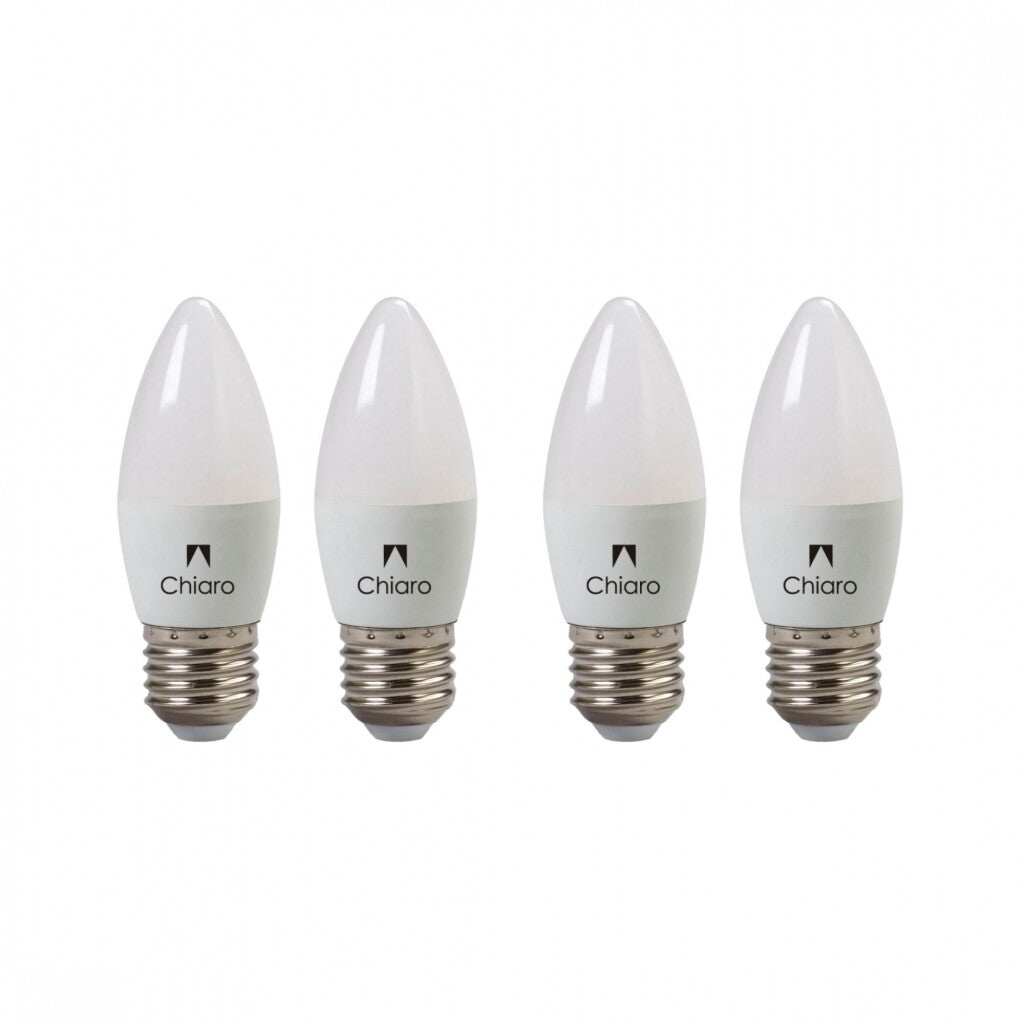 Pack x4 pcs Lampara LED Vela, E27 6W