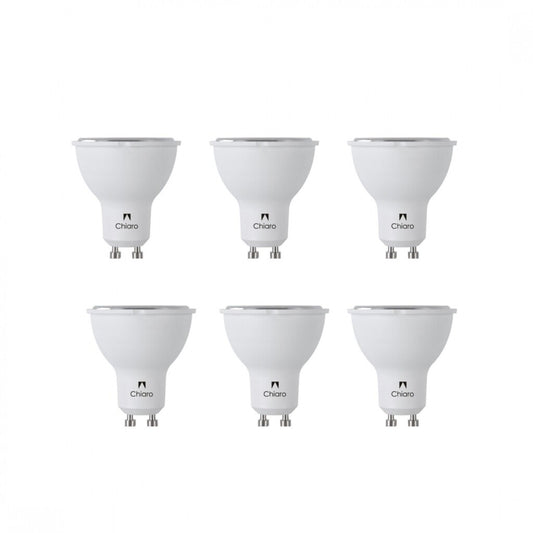 Pack x6 pcs Lamparas LED tipo dicroica GU10 7W