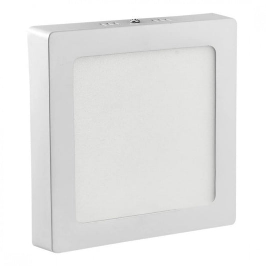 Panel LED 12W, de adosar, aplicar cuadrado BLANCO