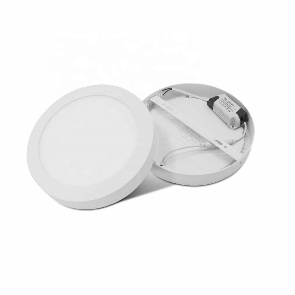 Panel LED 12W, de adosar , aplicar redondo BLANCO