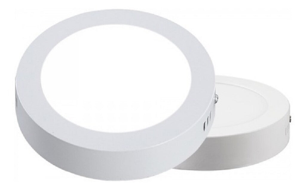 Panel LED 12W, de adosar , aplicar redondo BLANCO