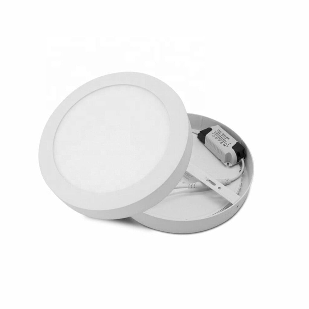 Panel LED 12W, de adosar , aplicar redondo BLANCO