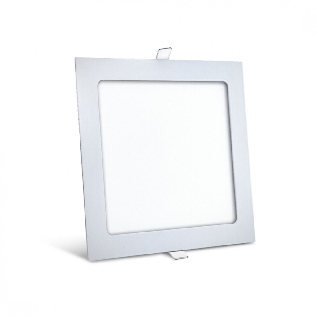 Panel LED 12W, de embutir, empotrar, cuadrado BLANCO