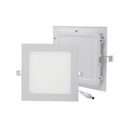 Panel LED 12W, de embutir, empotrar, cuadrado BLANCO