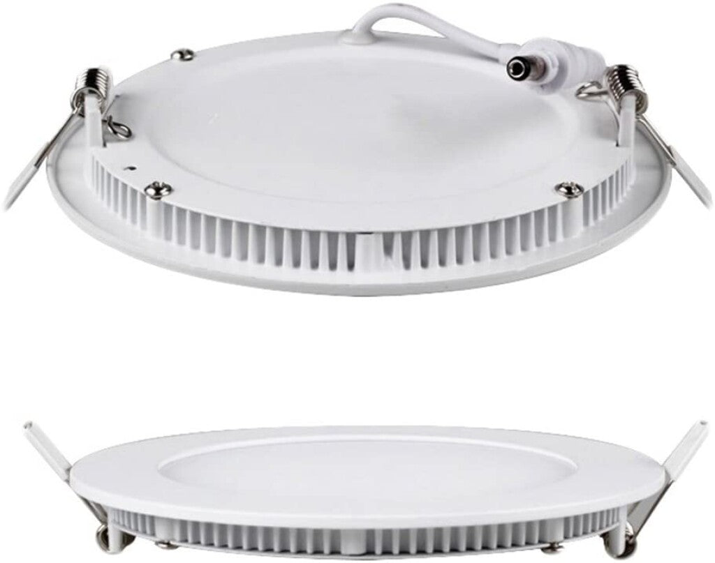 Panel LED 12W, de embutir, empotrar redondo BLANCO