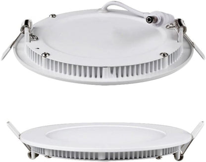 Panel LED 12W, de embutir, empotrar redondo BLANCO