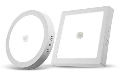Panel led 18w con sensor de movimiento, cuadrado
