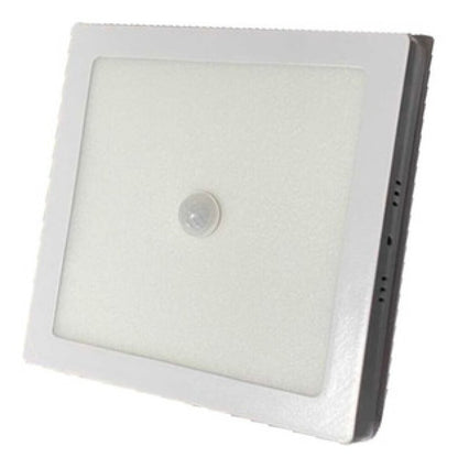 Panel led 18w con sensor de movimiento, cuadrado